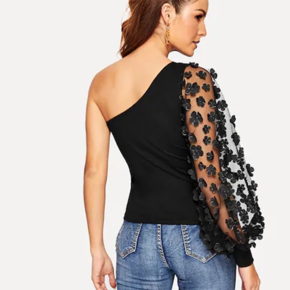 Tops - One Shoulder Sheer Top SPRING PREVIEW!